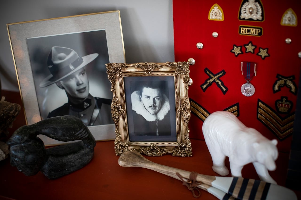 default-685 Black and white photos of Sgt. Robert David Van Norman in the home of Elenore Sturko.